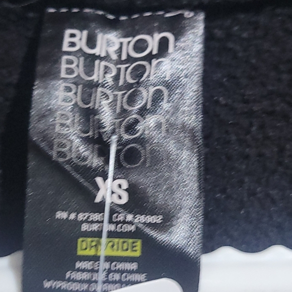 Burton Black Zip Up Hoodie - Picture 2 of 3
